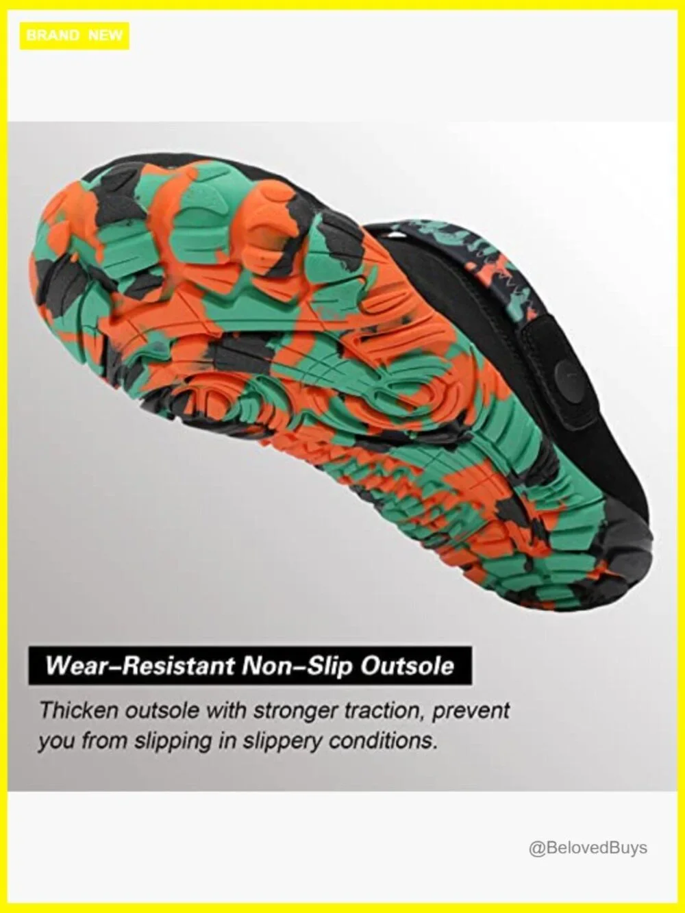 Unisex Water Shoes Slip On Hiking Sandals Lightweight Quick Dry Non-Slip Clogs